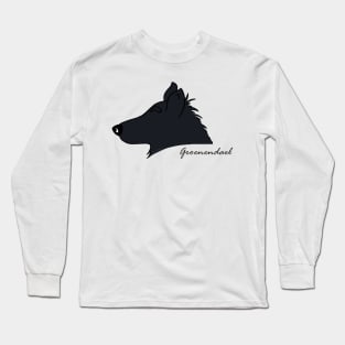 Groenendael silhouette Long Sleeve T-Shirt